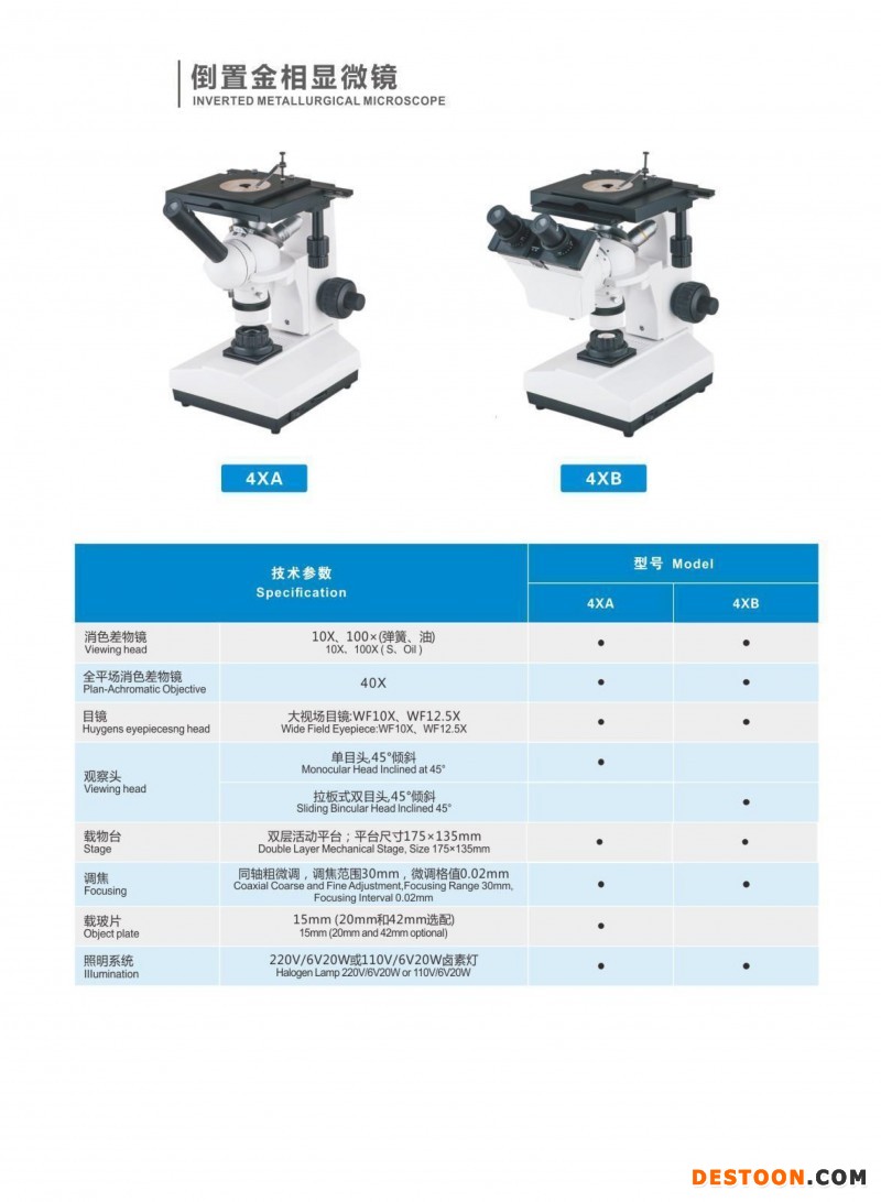 上海月圆光学显微镜4XA倒置金相显微镜 偏光显微镜 荧光显微镜 相差显微镜-1